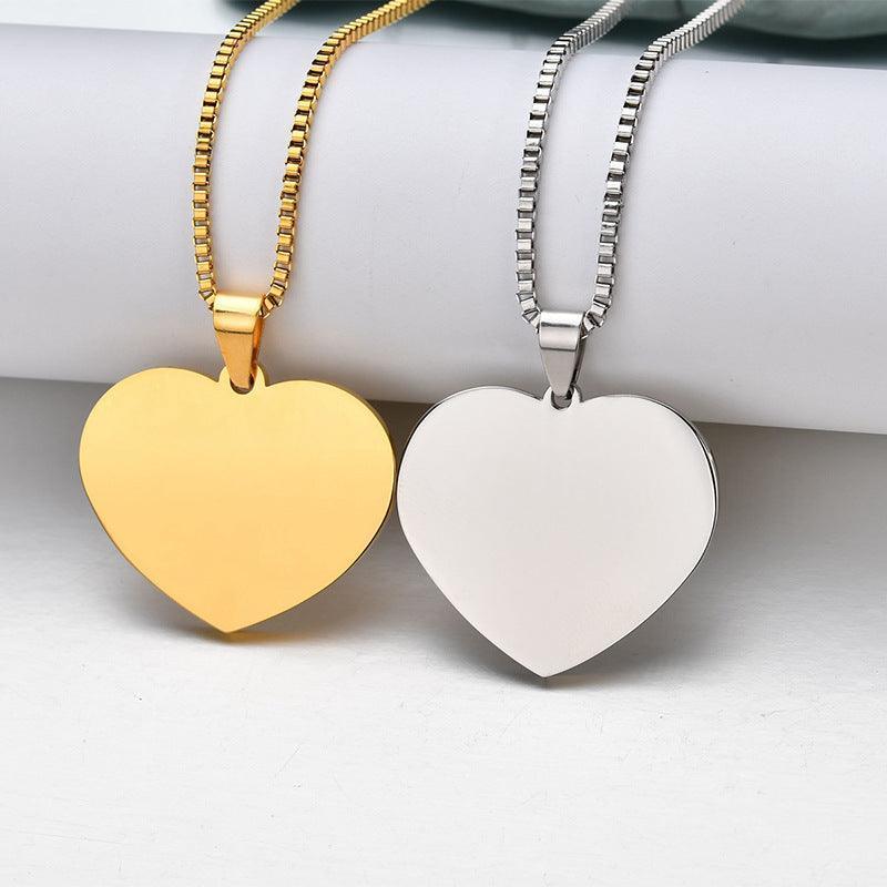 Stainless steel love pendant - HEPSIBAH SHOP