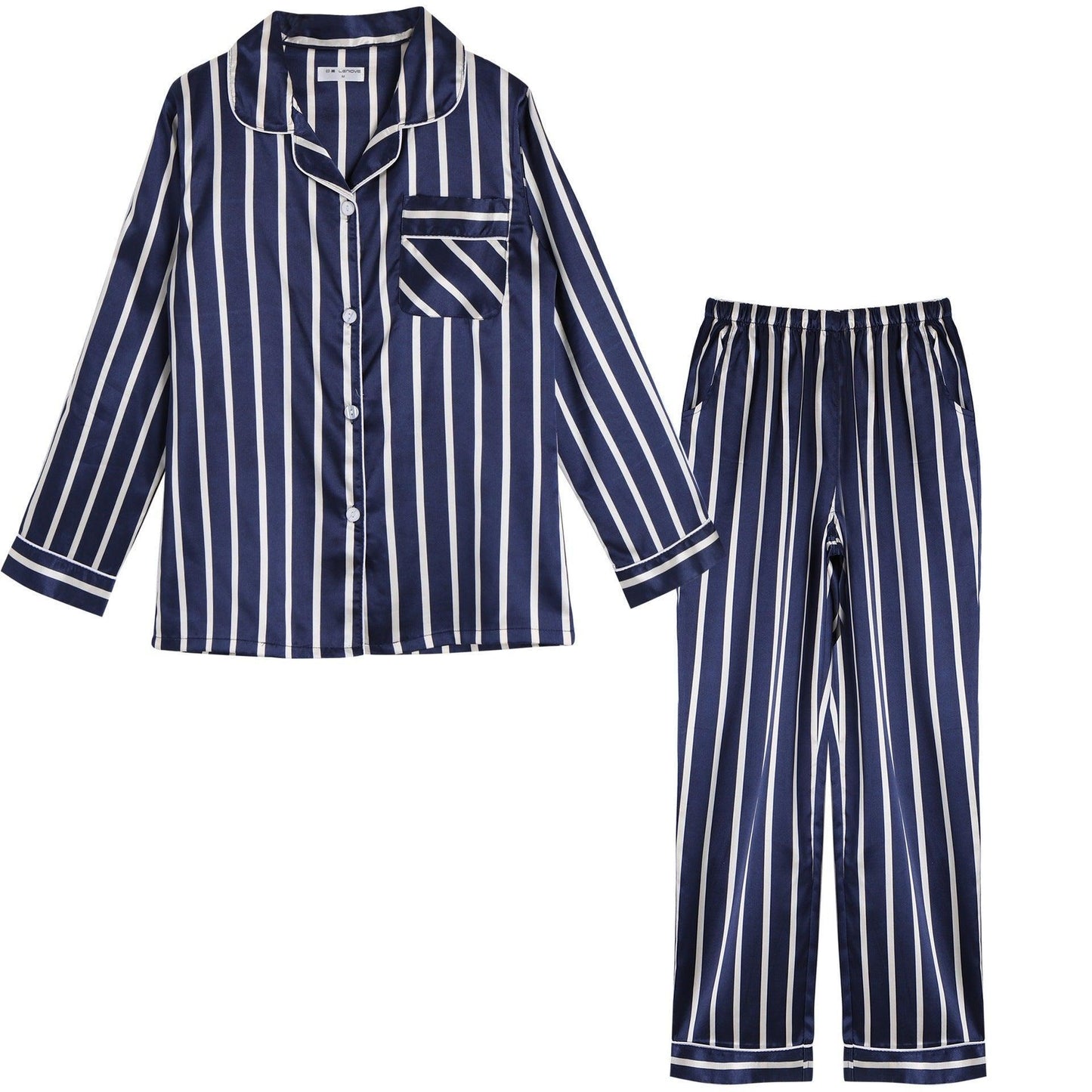 Couple striped pajamas