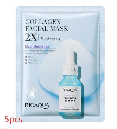 Collagen Face Mask Moisturizing Firming Face Sheet Mask Hyaluronic Acid Facial Masks Beauty Skin Care Gel Skin Care - HEPSIBAH SHOP