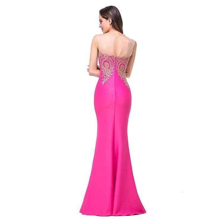 Amazon Europe dress sexy back hollow fishtail skirt - HEPSIBAH SHOP