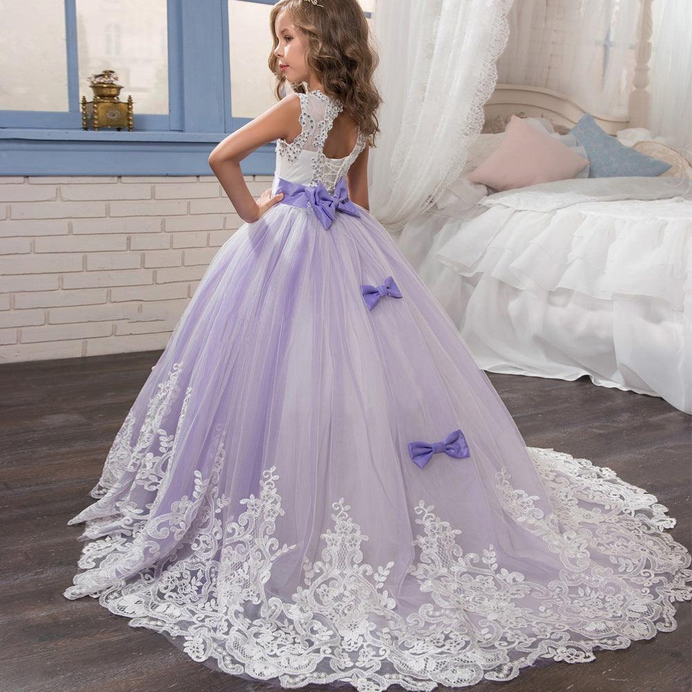 Children's lace wedding dress - HEPSIBAH SHOP