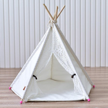 Small spotted tent cat kennel tent