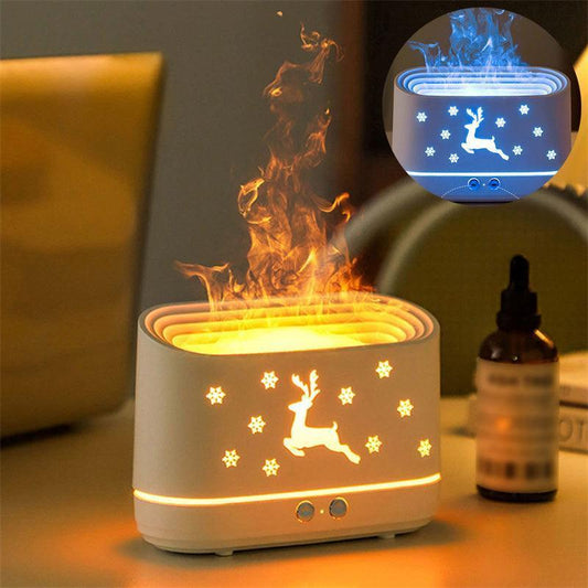 Elk Flame Humidifier Diffuser - Lamp Christmas - HEPSIBAH SHOP