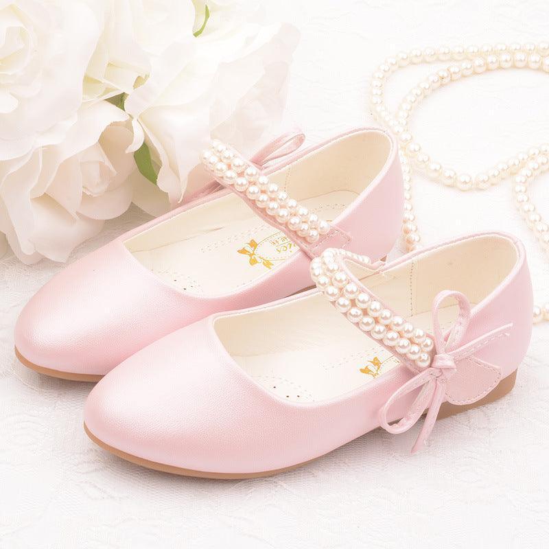 Girls' Photography Flat Leather Shoes - HEPSIBAH SHOP