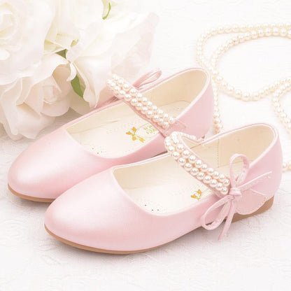 Girls' Photography Flat Leather Shoes - HEPSIBAH SHOP