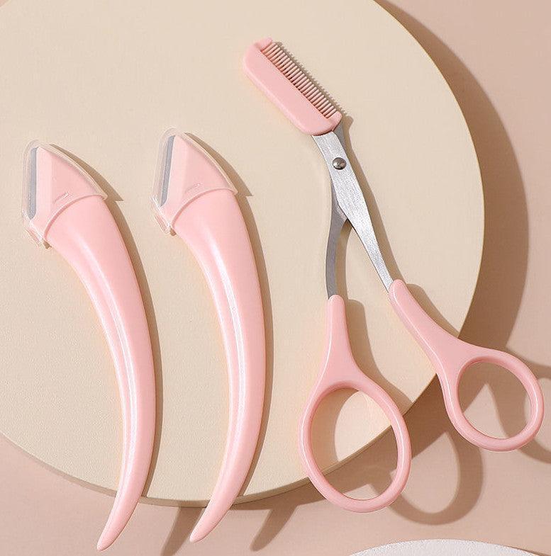 Eyebrow Trimming Knife With Curved Comb - HEPSIBAH SHOP