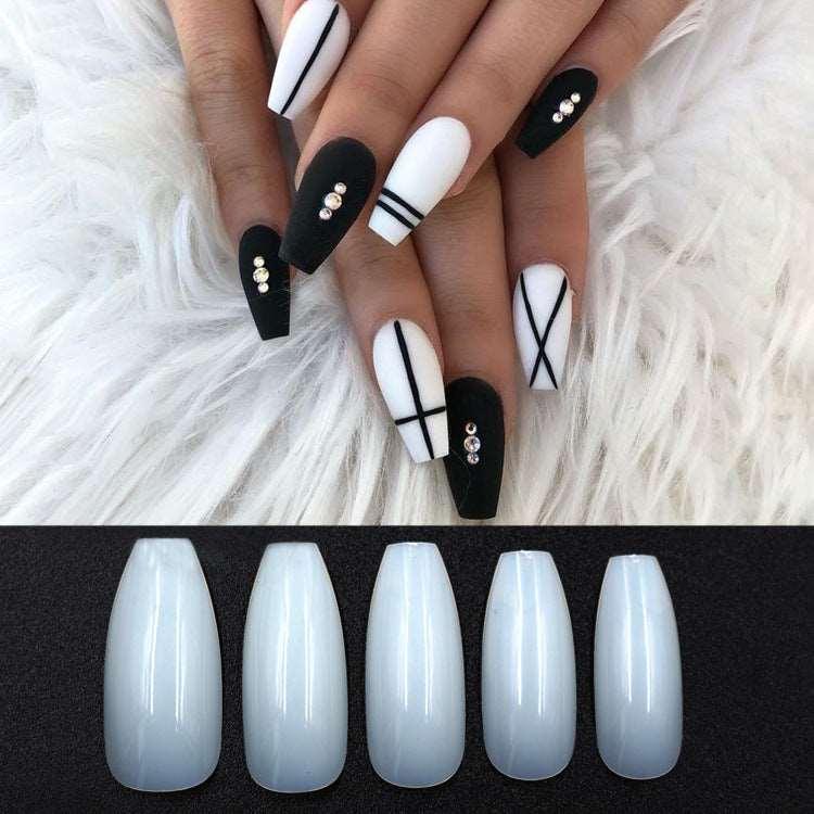 500 transparent / natural fake nails - HEPSIBAH SHOP