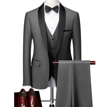 Business Casual Suits Men's Wedding Groom Dresses Pavilion Slim Fit - HEPSIBAH SHOP