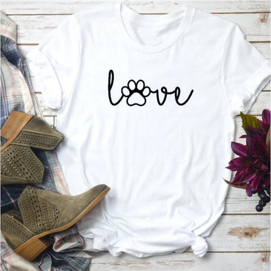 Love Paw Graphic T-Shirt - HEPSIBAH SHOP