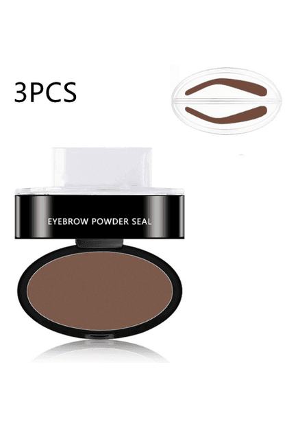 Eyebrow Powder Stamp Tint Stencil Kit Cosmetics - HEPSIBAH SHOP