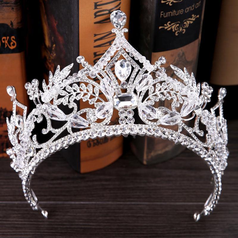 Crystal Big Crown Wedding Hair Accessories - HEPSIBAH SHOP