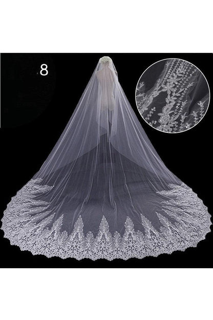 Wedding Dress Long Tail Luxury Super Fairy Wedding Veil - HEPSIBAH SHOP