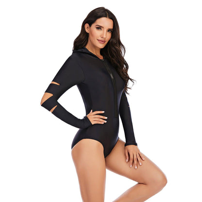 One-piece long-sleeved surfing swimsuit - HEPSIBAH SHOP