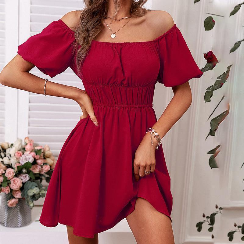 Solid Color High Waist Tube Top Dress - HEPSIBAH SHOP