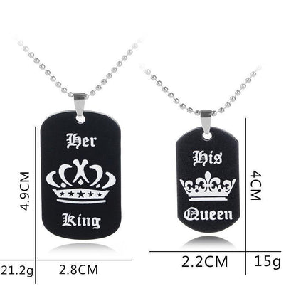 Her King & His Queen Necklace - HEPSIBAH SHOP