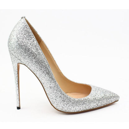 Glitter pointed high heels - HEPSIBAH SHOP