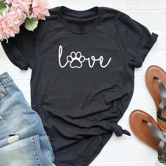 Love Paw Graphic T-Shirt - HEPSIBAH SHOP