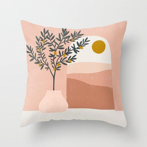 Abstract oil painting pillowcase