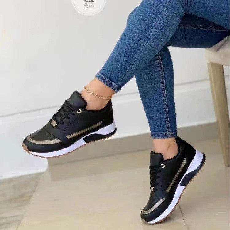 Casual Lace-up Flat Shoes Women - HEPSIBAH SHOP