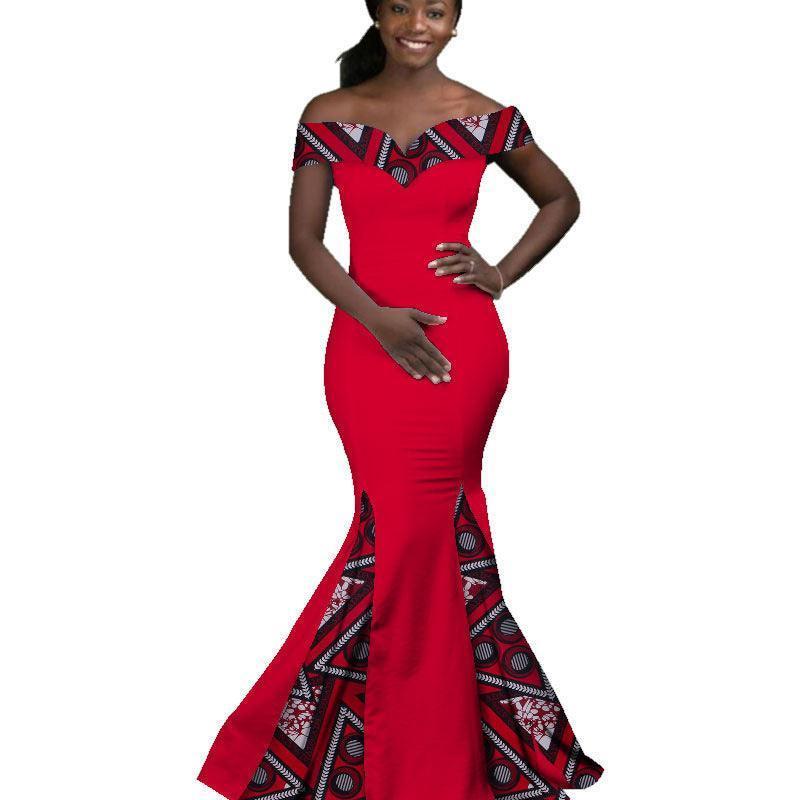 African Women Dress Wax Print Fashion Ankara - HEPSIBAH SHOP