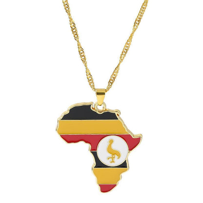 Fashion Map African Pendant Necklace - HEPSIBAH SHOP