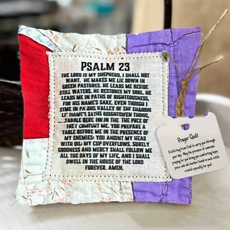 Prayer Quilt With Cross Inside - HEPSIBAH SHOP