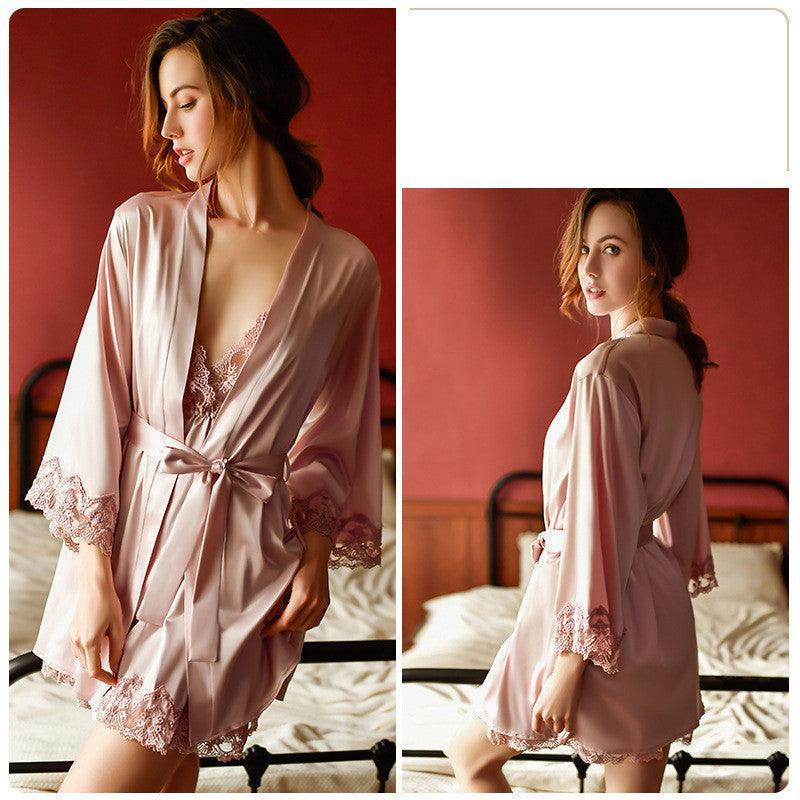 Long Nightgown Bridal Dressing Gown - HEPSIBAH SHOP