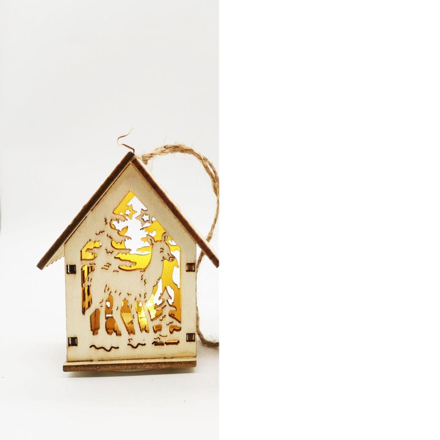 Christmas Wooden Small House Decorations - HEPSIBAH SHOP