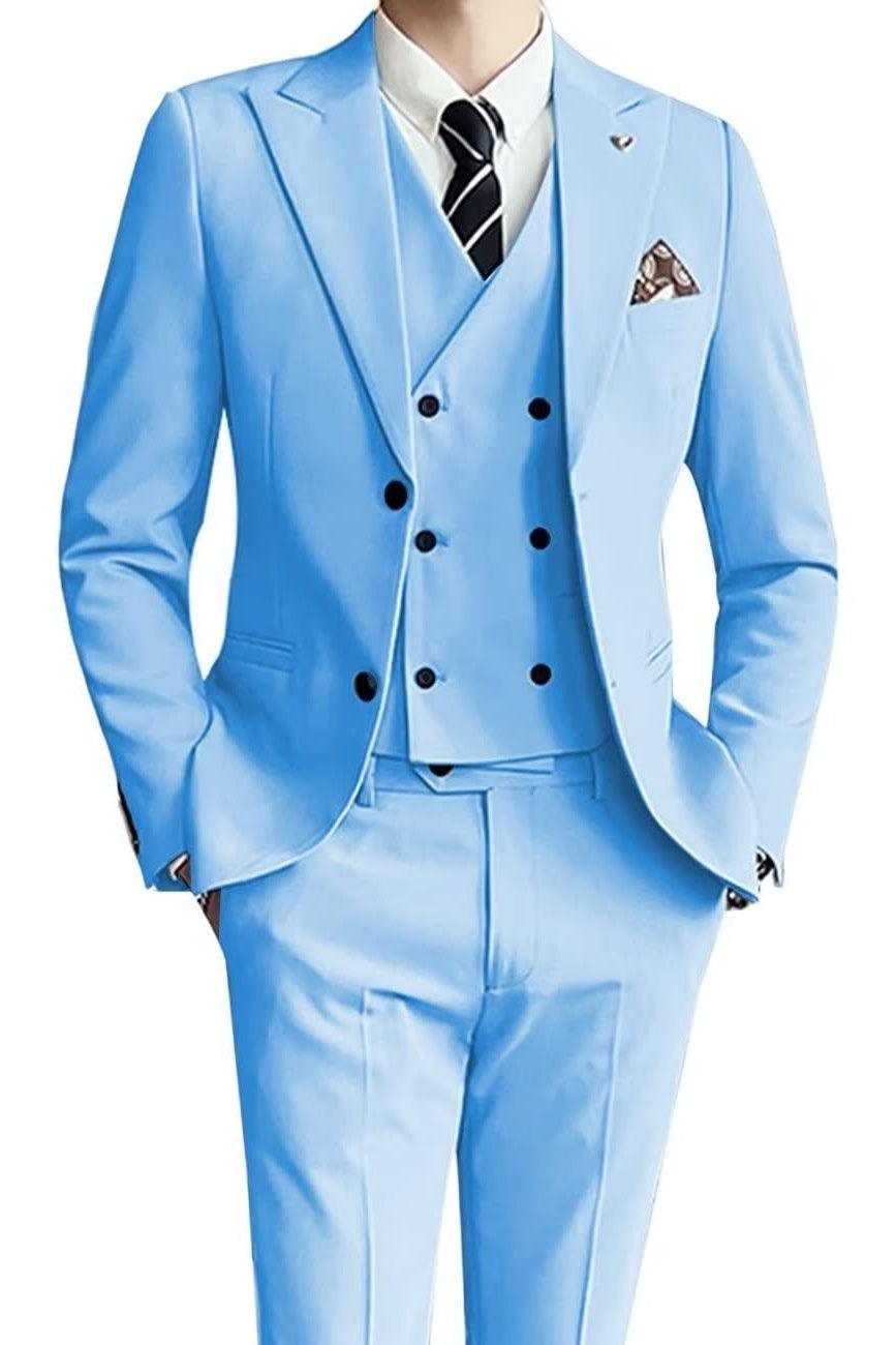 Three-piece Men's Suit Slim Fit - HEPSIBAH SHOP