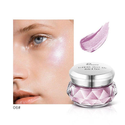 Face Highlighter Jelly Gel Mermaid Eyeshadow Glow Body Glitte - HEPSIBAH SHOP