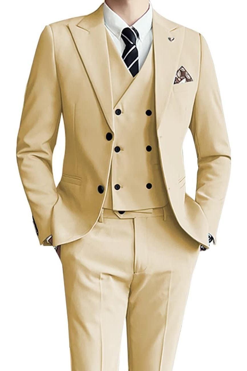 Three-piece Men's Suit Slim Fit - HEPSIBAH SHOP