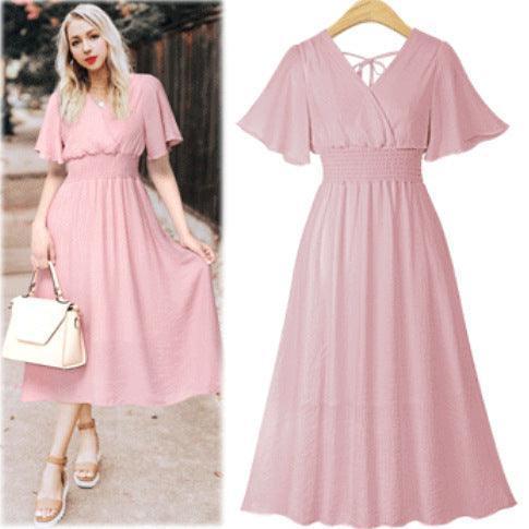 Women's plus size chiffon dress - HEPSIBAH SHOP