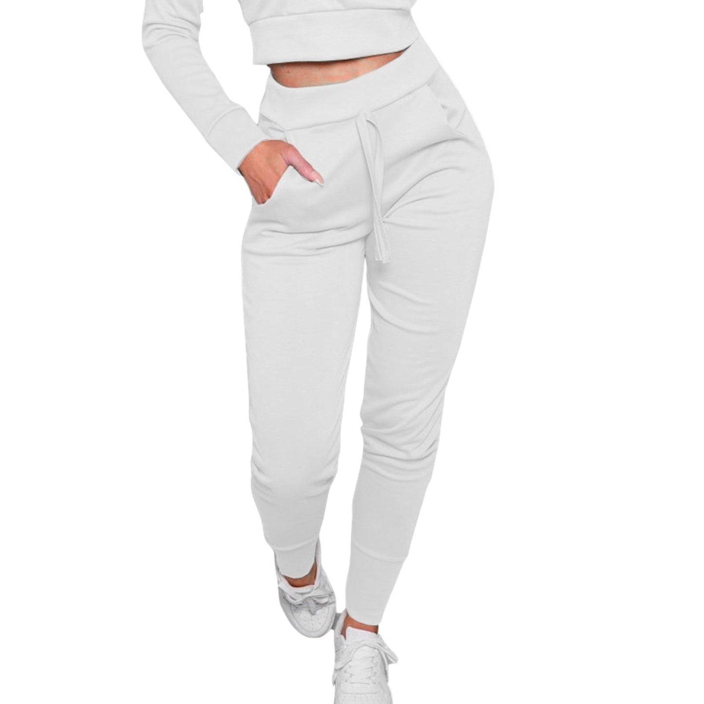 Women Korean Style High Waist Lace-up Sweatpants - HEPSIBAH SHOP