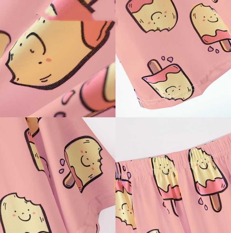 Ladies cartoon pajamas home service