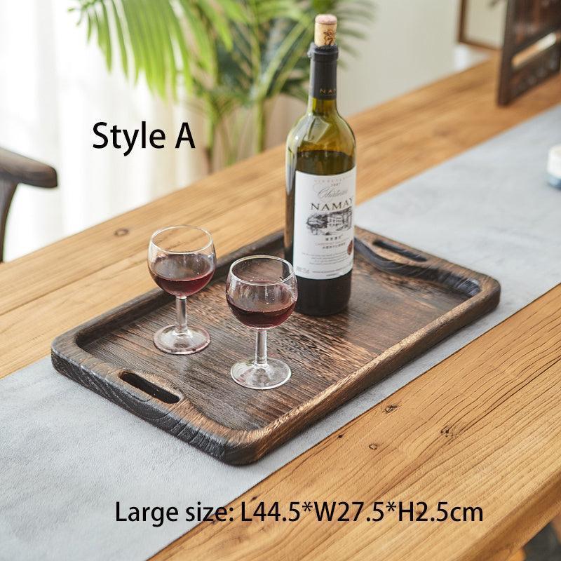 Solid wood dry tea tray