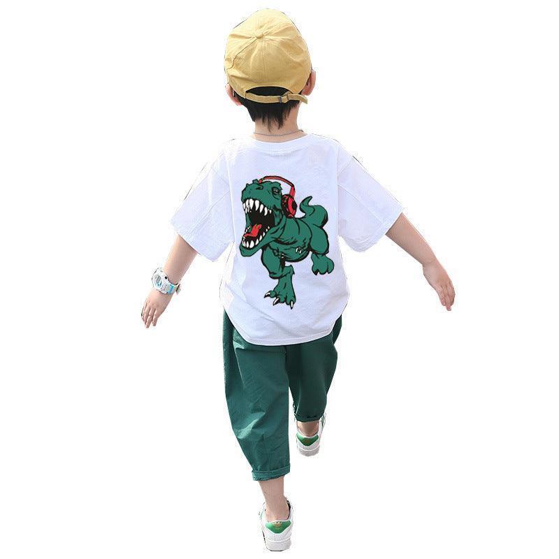 Children's Clothing Boys Summer Suits Western-style Clothes Boys Summer Handsome Short Sleeves - HEPSIBAH SHOP