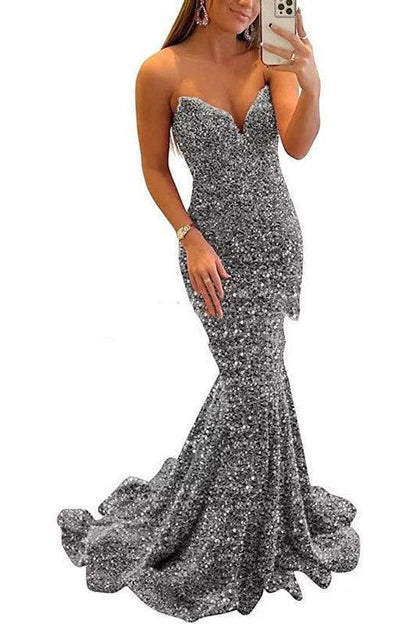 Sequin Evening Dresses For Women Formal Long Prom Party Gowns - HEPSIBAH SHOP