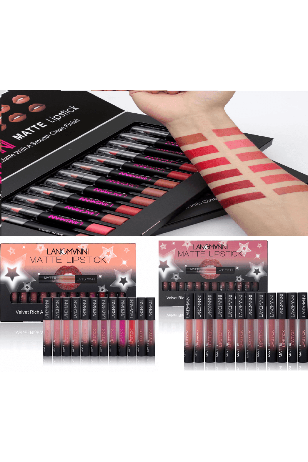 Matte Lipstick Waterproof Long-lasting - HEPSIBAH SHOP
