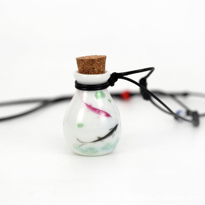 Perfume bottle necklace - HEPSIBAH SHOP