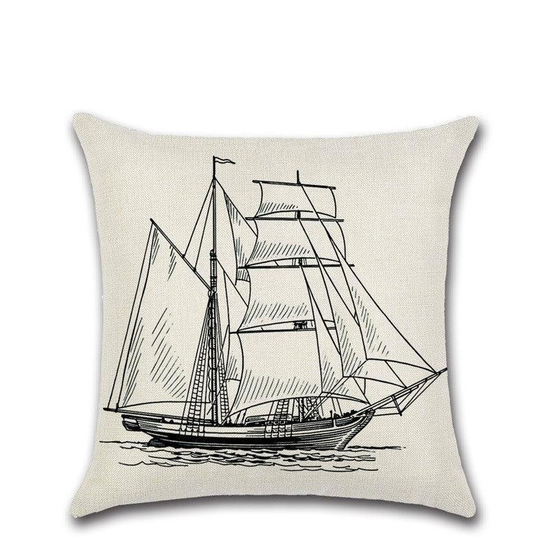 Navigation Series Map Pillow Cover