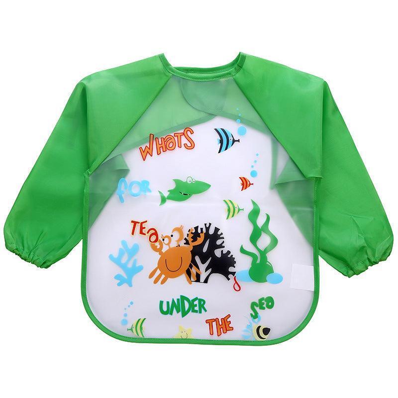 Children's Gown Long Sleeve Kids Waterproof Meal Baby Apron Painting Clothes Bib Protective Clothing - HEPSIBAH SHOP