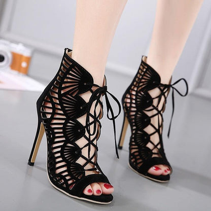 Lace high heels - HEPSIBAH SHOP