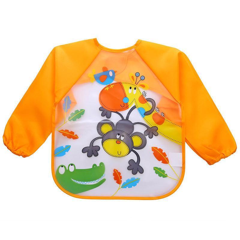 Children's Gown Long Sleeve Kids Waterproof Meal Baby Apron Painting Clothes Bib Protective Clothing - HEPSIBAH SHOP