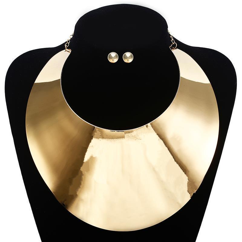 Exaggerated Choker African Metal Necklace - HEPSIBAH SHOP