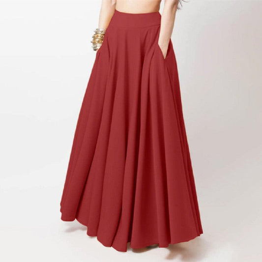 Plus Size Women's Half-length Pleated Skirt - HEPSIBAH SHOP