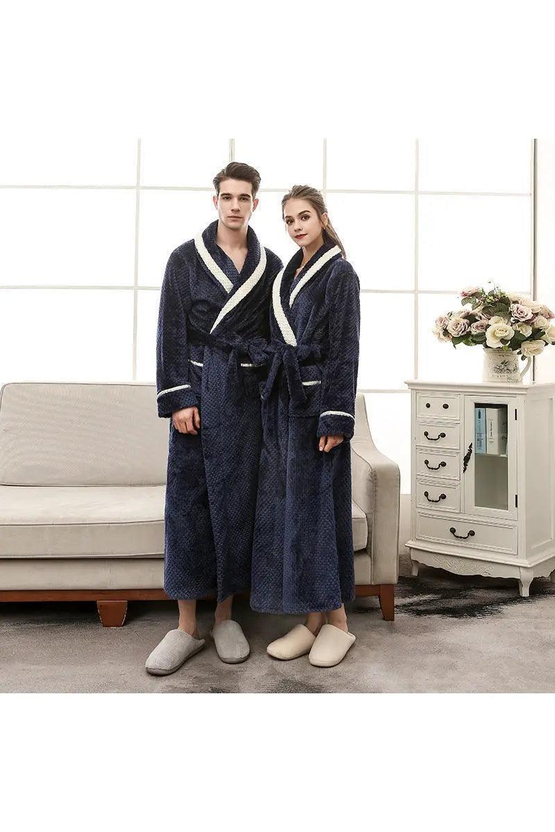 Pajamas Couple Gown Bathrobe Winter Robe - HEPSIBAH SHOP