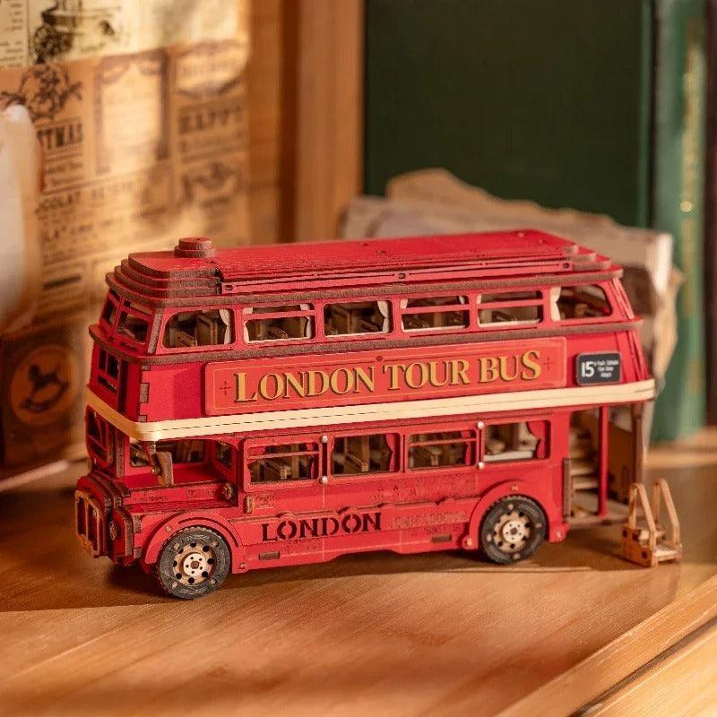 Creation Set London Bus Diy Cottage Jigsaw Model 3 Dstereo Hand-assembled Toys Gift - HEPSIBAH SHOP