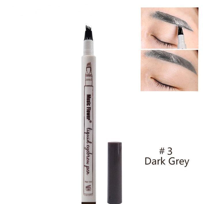 Waterproof Natural Eyebrow Pen Four-claw Eye Brow Tint Fork Tip Eyebrow Tattoo Pencil - HEPSIBAH SHOP