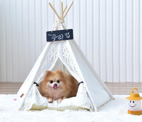 Small spotted tent cat kennel tent