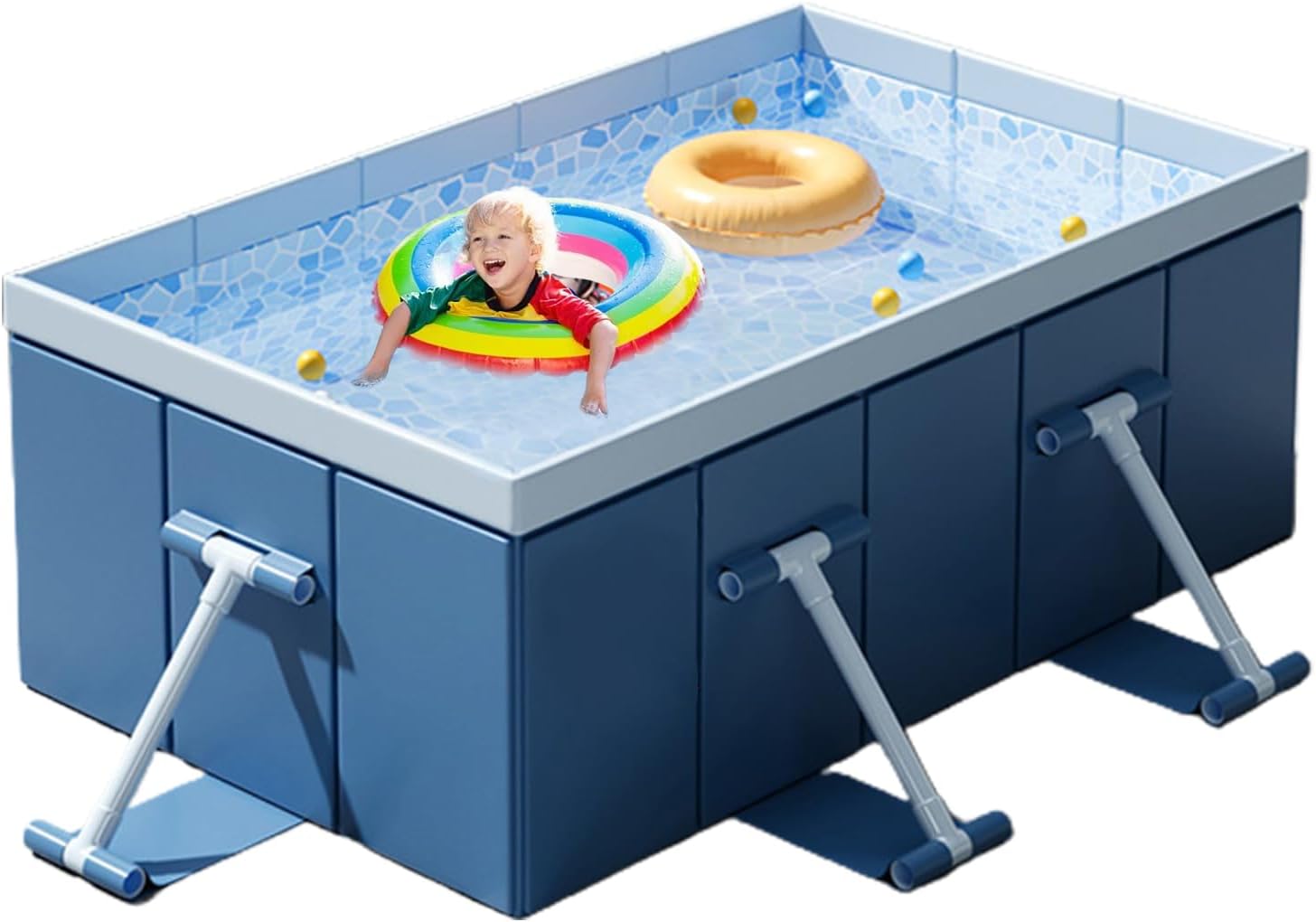 Non-Inflatable Pool - Non-Inflatable Hard Shell Kiddie Pool | Foldable ...